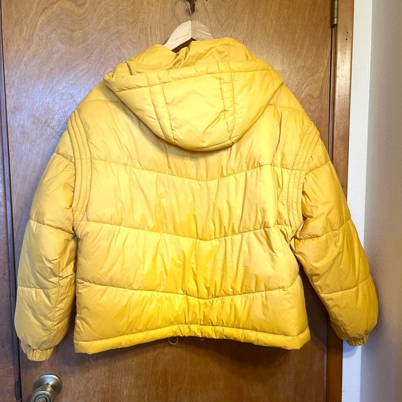 Zara Yellow Puffer Jacket - Picture 2 of 4